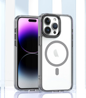 Étui magnétique Light Shadow pour iPhone 17 ProMax-Housse de protection transparente compatible avec iPhone 16 Pro / 15 / 14