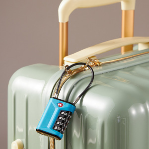 <b>Tsa</b> Approved Combination Padlock Blue Zinc Alloy 4 Digit Travel <b>Lock</b> For Luggage Gym Locker - Product Image 2