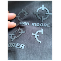 Etiquette de vêtement personnalisée en caoutchouc, silicone, transfert de chaleur, logo de marque 3d à effet surélevé, autocollant de transfert de chaleur pour T-shirt