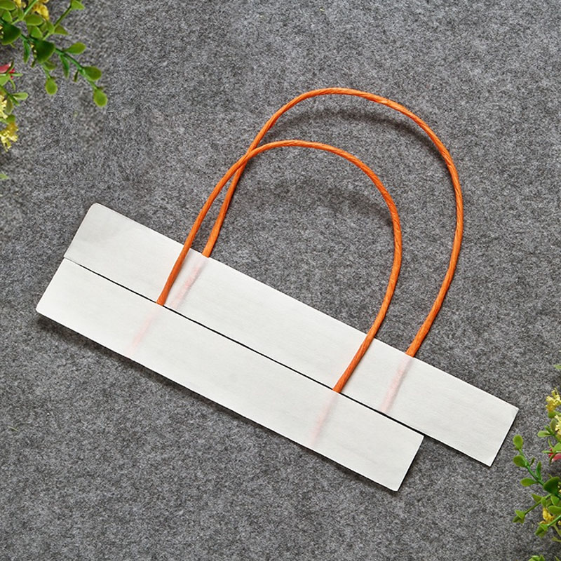 Glued-On Handle for Shopping Bags Bulk Custom Handles for Retail Bags
