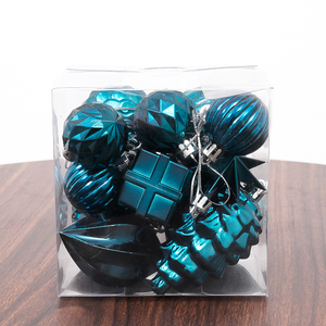 Vente en gros de boules de Noël de luxe <span class=keywords><strong>Miman</strong></span> SDQ-17, ornements en plastique peints, haute qualité, impression UV, incassables, fabriquées à la machine, OEM - Product Image 1
