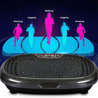 Plateforme vibrante à oscillation verticale avec plaque vibrante d'exercice en métal et ABS de haute qualité pour le fitness du corps entier