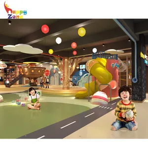 Terrain de jeux d'intérieur pour pâtisserie haut de gamme, pour enfants, aire de jeux avec nacelle coulissante de marche-karting,