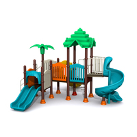 Équipements d'aire de jeux en plastique pour enfants, aire de jeux pour les petits d'âge préscolaire, coulissant, pour la maternelle,