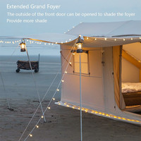 Tente gonflable de luxe de grande taille pour le camping familial en plein air