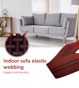 Alta tenacità elastico divano nastro personalizzato fabbrica tessuto tappezzeria mobili cinturino per sedia e divano in tessuto - Product Image 2