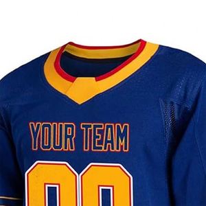 Maillots de hockey sur glace pour hommes Quin Hughes, vente en gros, polyester/coton, séchage rapide - Product Image 3