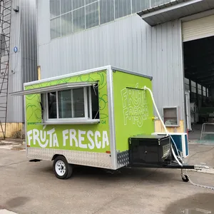 Food Truck Nieuwe Aankomst Outdoor Keuken Fast Food Trailer Met Koken Apparatuur/China Fabriek Mobiele Voedsel Winkelwagen Voor Verkoop europa