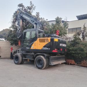 Pelle d'occasion bon marché d'origine coréenne HYUNDAI 150W-9T Pelle sur pneus à bas prix HYUNDAI 150W-9 à VENDRE - Product Image 3