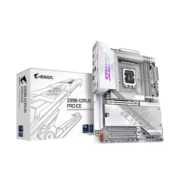 New GIGABYTE Z890 AORUS PRO ICE Intel Core Ultra LGA1851 Motherboard ATX DDR5 256GB 5X M.2 PCIe 5.0 Thunderbolt 4 AGP 2X WIFI7