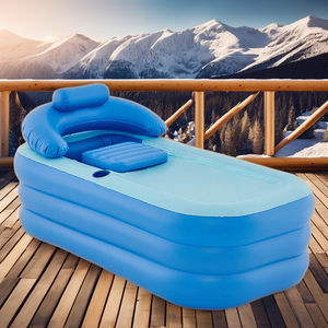 ホームシングルパーソン褒めのバスルームシャワーSPAポータブル自立型バスインフレータブルバスタブ大人用 - Product Image 3