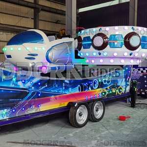 Manège mobile Thunder Fighter : Voiture volante sur remorque pour enfants - Product Image 2