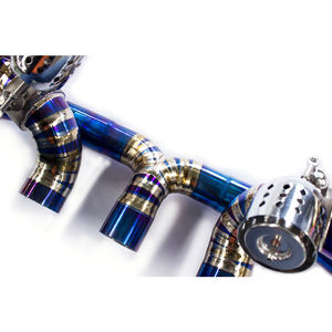 Ferrari 458 Italia için/458 Speciale 4.5 V8 F136 titanyum/paslanmaz çelik Valvetronic Catback egzoz sistemi - Product Image 6