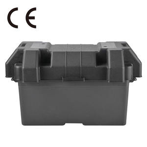 Boman PB005 Boîte de <span class=keywords><strong>batterie</strong></span> de <span class=keywords><strong>voiture</strong></span> vide en polypropylène noir durable ultra-résistant, étanche au lithium, avec sangle de <span class=keywords><strong>fixation</strong></span> BMS - Product Image 2