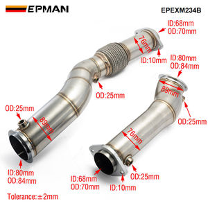 Epman xả xuống ống <span class=keywords><strong>3</strong></span>.5 "chất béo cậu bé downpipes cho BMW S58 M2 M3 M4 G87 G80 g82 G83 epexm234b - Product Image 2