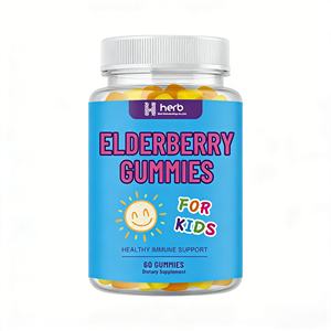 Bonbons gélifiés à la vitamine pour améliorer la densité osseuse, OEM/ODM, pour enfants et adolescents, avec baies de sureau noires - Product Image 1