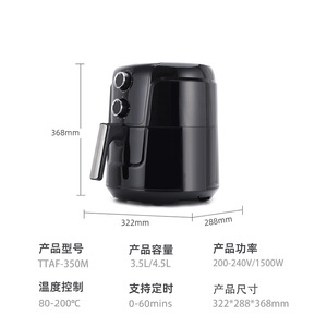 Air Fryer 6.5L Oil Free 360 Degree Hot Air Circulation Large Capacity Electric Kitchen Appliance - Product Image 4