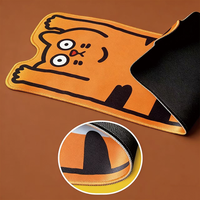 Mini tapis de souris rond pour bureau, boîte cadeau, tissu mat, texture lisse, pour étudiants, kit d'accessoires pour ordinateur de bureau