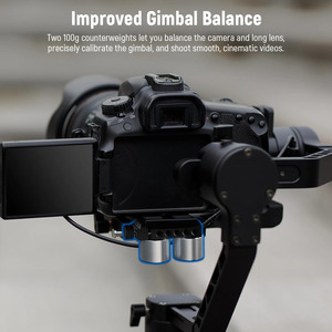Neewer Gimbal counterweights và kẹp Kit cho Ronin rs4 Pro rs4 RS3 Pro RS3 rs2 rsc2 <span class=keywords><strong>Zhiyun</strong></span> cẩu <span class=keywords><strong>2S</strong></span> 3S weebill S - Product Image 2