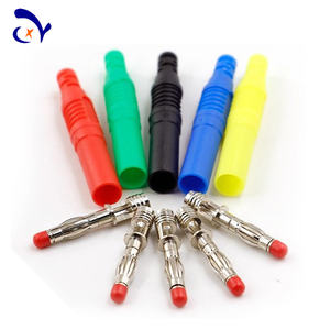 Amass 25.503 Kupfer-Bananenstecker im Montage-Stil, 4mm, Vollständig Isoliert, Sicherheitsabgeschirmter Stecker für DIY-Messleitungen - Product Image 2