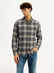 Camisa de Algodón a Cuadros Oxford para Hombre, Corte Slim Fit, Casual y Formal, Manga Larga, Calidad de Exportación, Proveedor Mayorista - Product Image 2