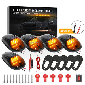 Venta al por mayor 5 en 1 Lente ahumada Cab Marker Roof 9 Led Light para Dodge Ram Pickup Trucks Car Suv Off Road Amber Top Running Lights - Product Image 1