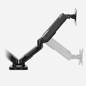 Ultimate serin siyah çift kol monitör braketi yeni varış Robot kol tasarım tek/çift döner Tilt monitör <span class=keywords><strong>stand</strong></span>ı yüksekliği