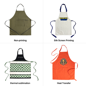 Delantales con logotipo personalizado, delantal de chef de poliéster y algodón, cocina, <span class=keywords><strong>camarero</strong></span>, masónico, salón de cocina para niños, resistente al agua con cinturón de cuerda - Product Image 3
