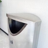Poubelles modernes personnalisées en acier inoxydable Surface brossée Caractéristiques spéciales pour seau de stockage