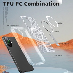 Étui magnétique respirant à dissipation thermique avec support dissimulé <span class=keywords><strong>pour</strong></span> Xiaomi Redmi Turbo 5 Pro MAX, coque arrière tendance POCO X8 Pro MAX Funda - Product Image 3
