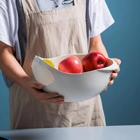 Pp Rijst Wassen Zeef Drainage Mand Keuken Benodigdheden Huishoudelijke Multifunctionele Verdikte Groente Groente Fruit Mand