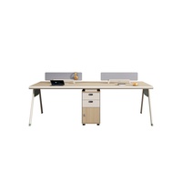 Bureau de personnel moderne et simple, très demandé, avec chaise de bureau et table d'ordinateur intégrée