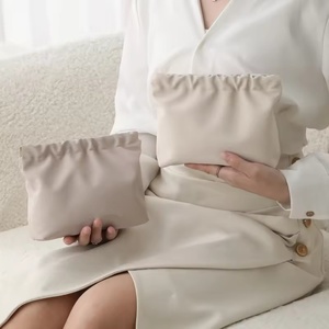 2026 Custom Portable Waterproof Wrinkled Snap Closure Makeup <strong>Bag</strong> Custom Travel Storage <strong>Leather</strong> Pouch <strong>Small</strong> Cosmetic <strong>Bag</strong> - Product Image 4
