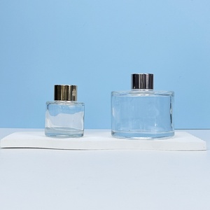 ขวดแก้วเปล่าสำหรับน้ำมันหอมระเหยแบบกระจายกลิ่น ขนาด 100 มล. 120 มล. 150 มล. 200 มล. ทรงกระบอก คอขวดแบบจีบ ทรงแบน ทรงกลม ทรงเหลี่ยม - Product Image 2