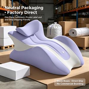 Oreiller ergonomique moderne pour le visage en position couchée, en mousse à mémoire de forme à rebond lent, respirant, idéal pour la lecture au lit, la pause déjeuner au <span class=keywords><strong>bureau</strong></span>, vente en gros - Product Image 4