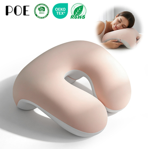<span class=keywords><strong>Oreiller</strong></span> de sieste pour dormeurs latéraux, en mousse à mémoire de forme matelassée, pour le cou, compact, portable, ergonomique, lavable - Product Image 1