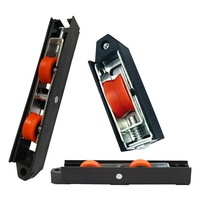 Petites roues de porte coulissante en aluminium à rainure en V U Poulies en plastique pour porte coulissante et fenêtres Rouleau en nylon