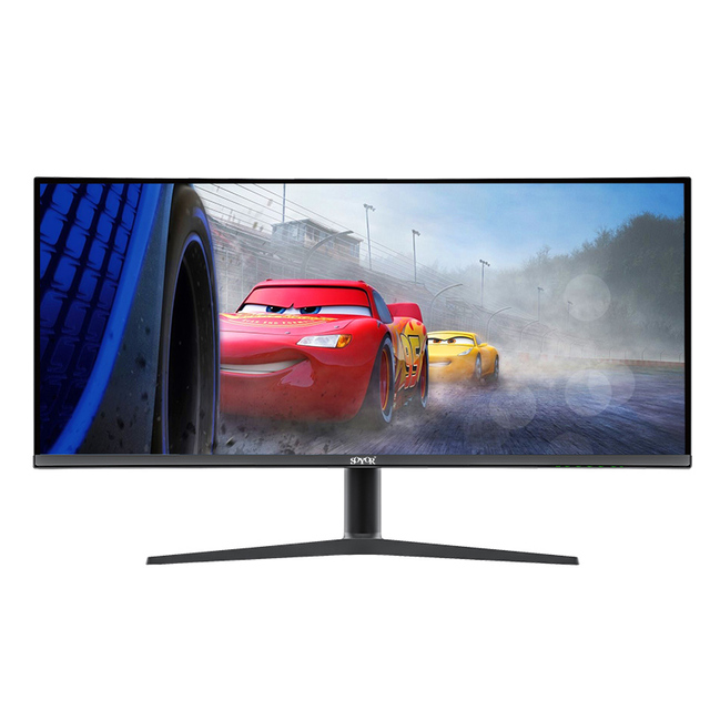Wide Screen 34 Inch Curved 4K Gaming Monitor 144Hz HDR IPS Low Blue Light FreeSync PC Monitor with Adjustable Stand