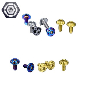 M4/M5 haute qualité GR5 TC4 alliage de titane fleur de prunier vis à tête papillon Torx rainure passivation finition équipement électrique - Product Image 3