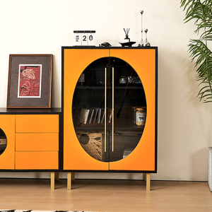 Modern Design Metal Mesh Flat Door Adjustable Height <b>Sideboard</b> General Use Home Furniture <b>Storage</b> Cabinet for Living Room 0828-4 - Product Image 5