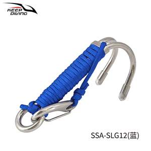 Cuerda de Seguridad para Buceo KEEP DIVING, Acero Inoxidable 316, Resistente al Agua de Mar, Gancho de Doble Flujo, SSA-SLG12 - Product Image 6