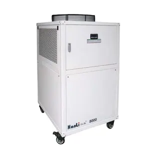 Torre de resfriamento, equipamento de resfriamento hidráulico, unidade de condensamento na fábrica de aplicação a laser