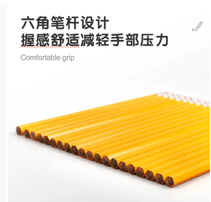 Lápiz de Grafito Triangular con Borrador, Dureza 2B, Tiza Negra, para Oficina y Escuela, 7 Pulgadas, Marca <span class=keywords><strong>SanSan</strong></span> de Lujo, Suelto - Product Image 4