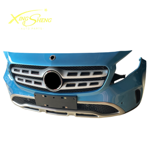 Pare-chocs avant d'origine <span class=keywords><strong>Mercedes</strong></span> GLA156 d'occasion avec calandre, capot moteur, garde-boue et autres pièces, fixation par boulons, garantie de 6 mois - Product Image 1