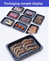 Sellador automático de bandejas VSP 1218, máquina de envasado al vacío de carne y pescado para envasado de alimentos