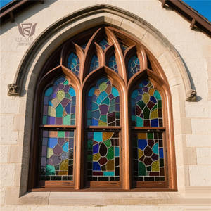 DEMEA gros haut de gamme en aluminium bois Composite fenêtres à battants pour Villa projets <span class=keywords><strong>prix</strong></span> usine tailles personnalisées - Product Image 2