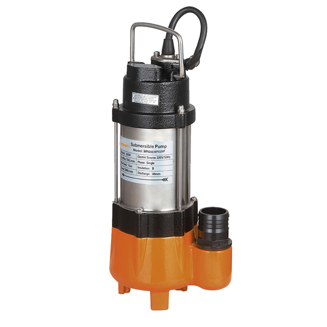 Waterpro 250W 220v Portable Mini Stainless Steel Submersible Sewage Pump Dirty Water Pump