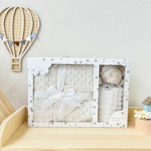 Manta <span class=keywords><strong>de</strong></span> Bebé Ultra Suave <span class=keywords><strong>de</strong></span> Minky con Puntos, Calidad Premium, Personalizada, Ideal para Bebés y Niños Pequeños, Comodidad Acogedora, <span class=keywords><strong>Regalos</strong></span> <span class=keywords><strong>Personalizados</strong></span> para Bebés - Product Image 2