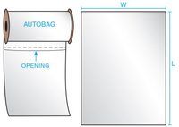 Sacs en plastique perforés pré-ouverts personnalisés insertion facile du produit avec un côté ouvert pour les ensacheuses manuelles ou automatiques