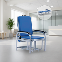 Langlebiger Metall-Klappstuhl für Krankenhäuser Infusionsstuhl für Medizinisches Personal & Patienten Komfortables Bett für Patienten